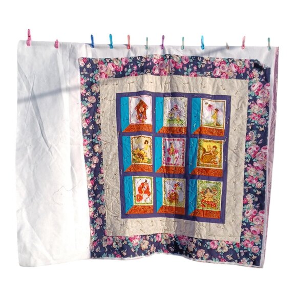 Fairy Quilt - with batting and backing waiting to be completed 4949 - Picture 2 of 14